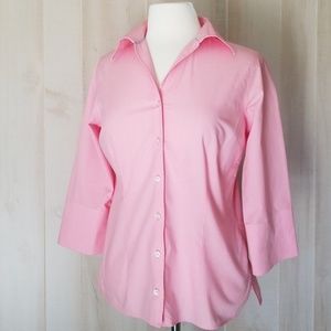 Land's End Fitted Button Down Shirt